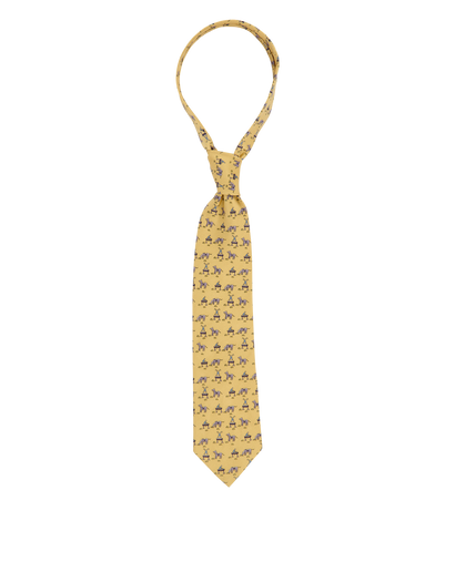 Hermes Horse Print Tie, front view